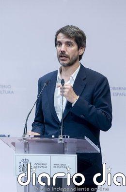 Miguel Ángel del Arco Blanco, Premio Nacional de Historia de España 2026 por su obra sobre la hambruna en el franquismo Archivo - El ministro de Cultura, Ernest Urtasun, interviene durante un acto de reconocimiento a la figura de Jorge Semprún, en la sede de su Ministerio, a 11 de julio de 2024, en Madrid (España). La figura de Jorge Semprún dará nombre a partir de ahora a