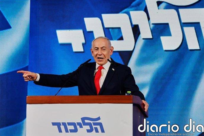 Netanyahu reivindica una "mayoría decisiva" de la derecha en Israel y rechaza pactar con partidos árabes