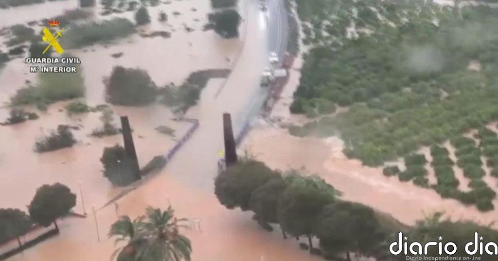Oliva afronta una situación crítica como consecuencia del paso de la Dana Adam por la Comunidad Valenciana