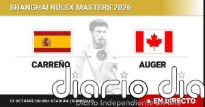 Pablo Carreno Busta - Felix Auger-Aliassime, en directo hoy: sigue el partido de Shanghai Rolex Masters
