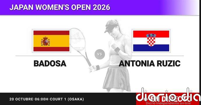 Paula Badosa - Antonia Ruzic, en directo hoy: sigue el partido de Japan Women's Open