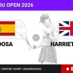 Paula Badosa - Harriet Dart, en directo hoy: sigue el partido de Guangzhou Open