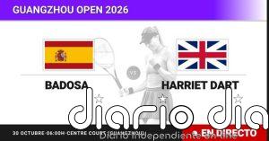 Paula Badosa - Harriet Dart, en directo hoy: sigue el partido de Guangzhou Open