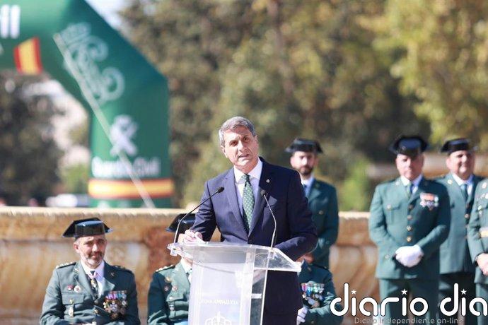Pedro Fernández valora el papel de la Guardia Civil en la protección de derechos y libertades en el día de su patrona