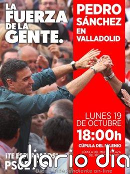 Pedro Sánchez protagonizará este lunes un acto político en la Cúpula del Milenio de Valladolid
