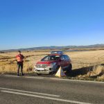 Policía Foral refuerza la seguridad vial en la NA-5330 por batidas de jabalíes en el entorno de la Laguna de Pitillas