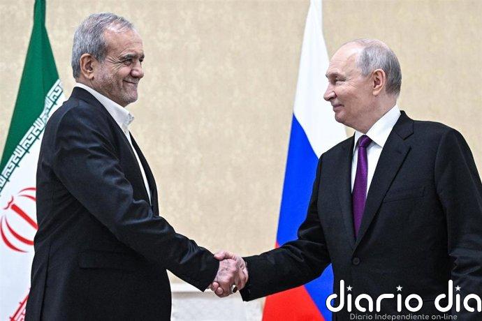 Putin declara su respaldo al presidente de Irán y asegura que Teherán no tiene culpa alguna en la guerra con EEUU