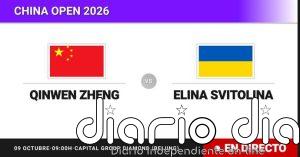 Qinwen Zheng - Elina Svitolina, en directo hoy: sigue el partido de China Open