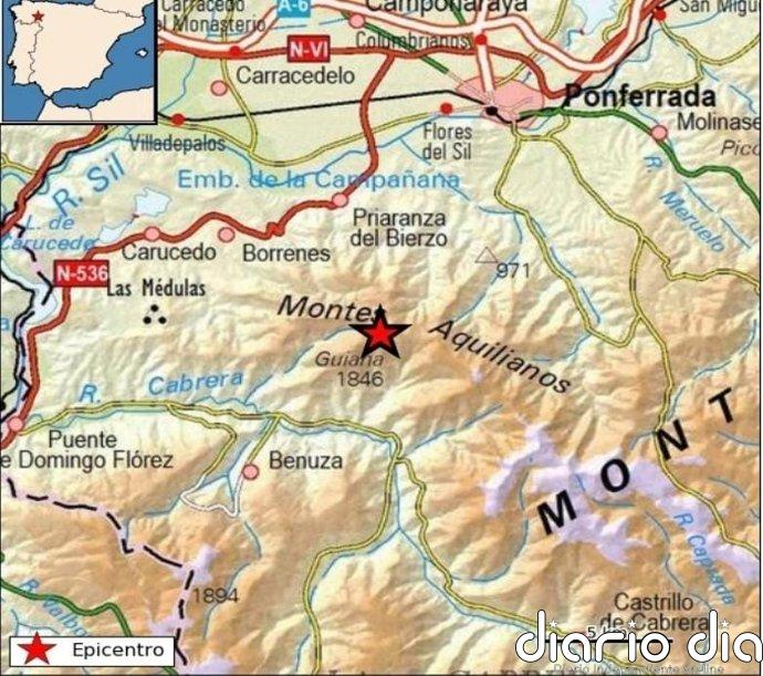 Registrado un terremoto de magnitud 4,0 en Villafranca del Bierzo (León)