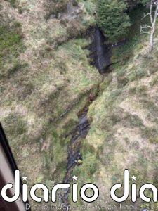 Rescatado en helicóptero un zaragozano de 46 años lesionado de una rodilla mientras hacía barranquismo en Ramales