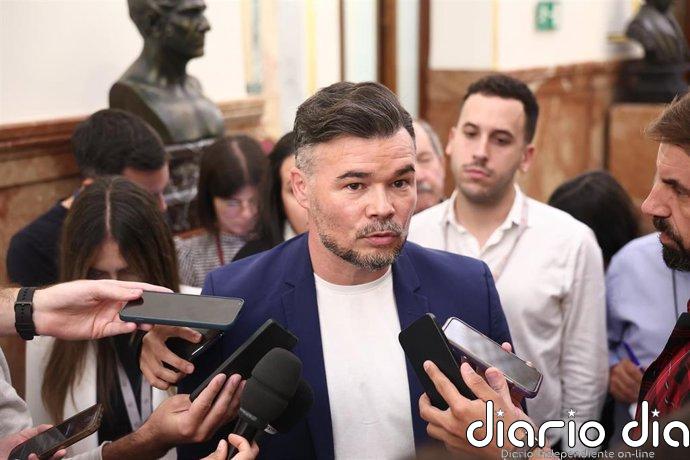Rufián aconseja a Sánchez "cabeza fría" porque no hay "nada votable" a su izquierda si adelanta elecciones