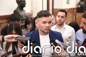 Rufián aconseja a Sánchez "cabeza fría" porque "no tienen nada a su izquierda para poder sumar" si hay elecciones