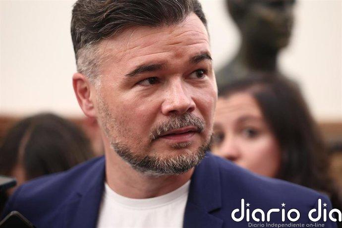 Rufián llama a las izquierdas acabar con "el espectáculo dantesco" de la desunión y "no matarse" en campaña