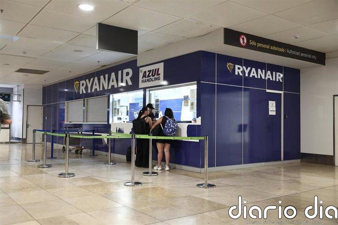 Ryanair cerrará la facturación de equipaje en aeropuerto una hora antes del vuelo desde el 10 de noviembre
