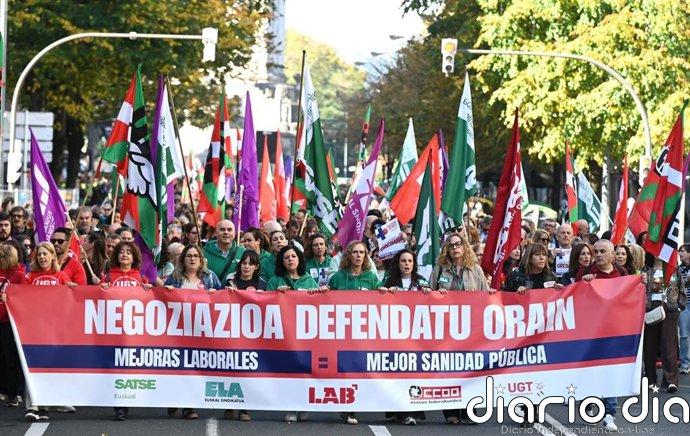 Sindicatos avisan a Osakidetza que la "contundente" respuesta a la huelga exige avances reales