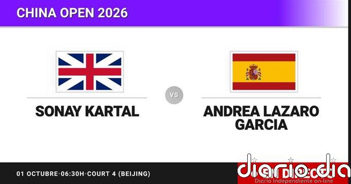Sonay Kartal - Andrea Lazaro Garcia, en directo hoy: sigue el partido de China Open
