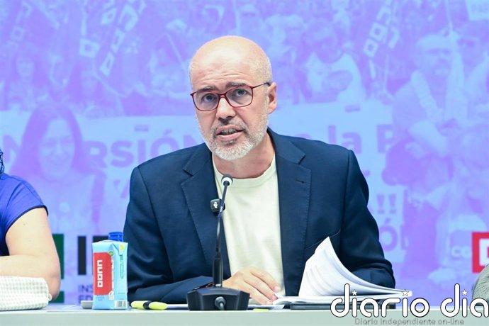 Sordo (CCOO) dice que "puede haber partido" el 29N y que la izquierda acudirá unida "sin duda"