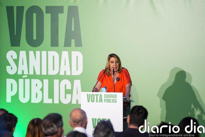 Susana Díaz cree que Sánchez convoca "en el mejor momento para el PSOE", que "se viene arriba" ante unas elecciones