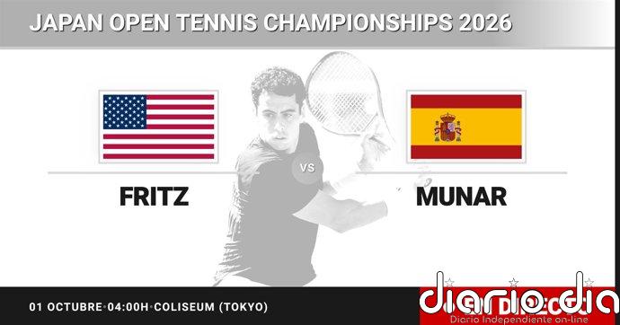 Taylor Fritz - Jaume Munar, en directo hoy: sigue el partido de Japan Open Tennis Championships