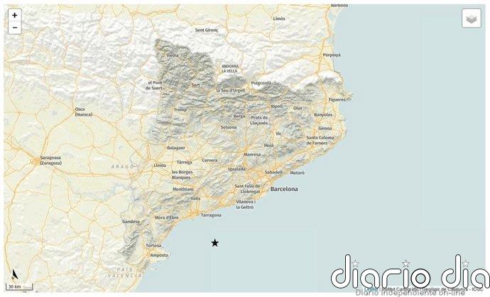 Terremoto "sin daños" en el mar entre Catalunya y Baleares de 3.1 grados Richter
