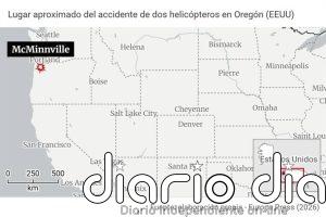 Tres muertos tras el choque entre dos helicópteros en el estado de Oregón, en Estados Unidos