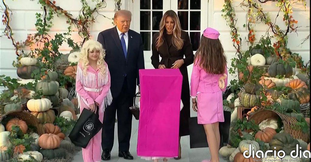 Trump celebra Halloween con caramelos para los niños en la Casa Blanca