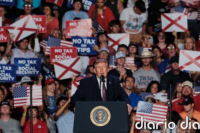 Trump presume de tasas de criminalidad bajas e inversiones industriales en Alabama antes de las midterms