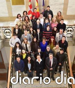 Una veintena de jóvenes concluyen sus prácticas en empresas palentinas en virtud del acuerdo Diputación y FUVa