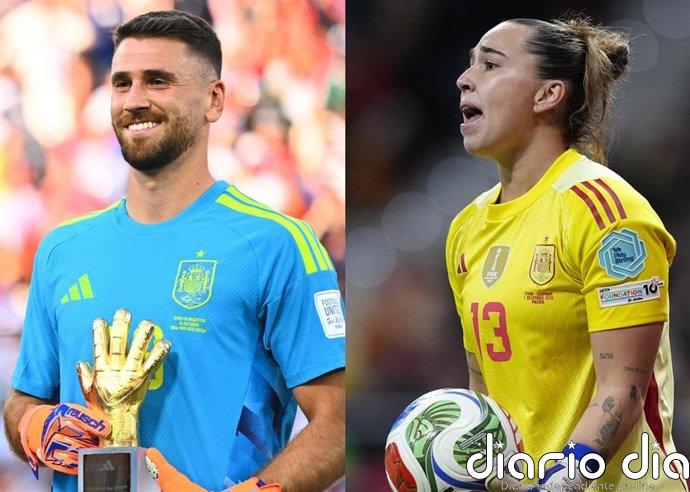 Unai Simón y Cata Coll ganan el Premio Yashin del Balón de Oro