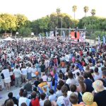 Unas 2.500 personas asisten al espectáculo solidario de Fútbol Freestyle en el Parque de los Príncipes de Sevilla
