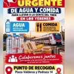 Vecinos de Los Yébenes se movilizan para llevar agua y comida a los afectados por el siniestro ferroviario