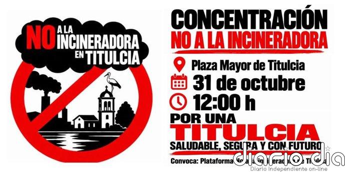 Vecinos de Titulcia y organizaciones ecologistas salen este sábado a la calle contra la incineradora de residuos