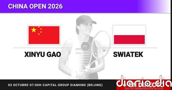 Xinyu Gao - Iga Swiatek, en directo hoy: sigue el partido de China Open