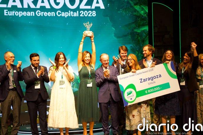Zaragoza hace historia y se convierte en Capital Verde Europea 2028